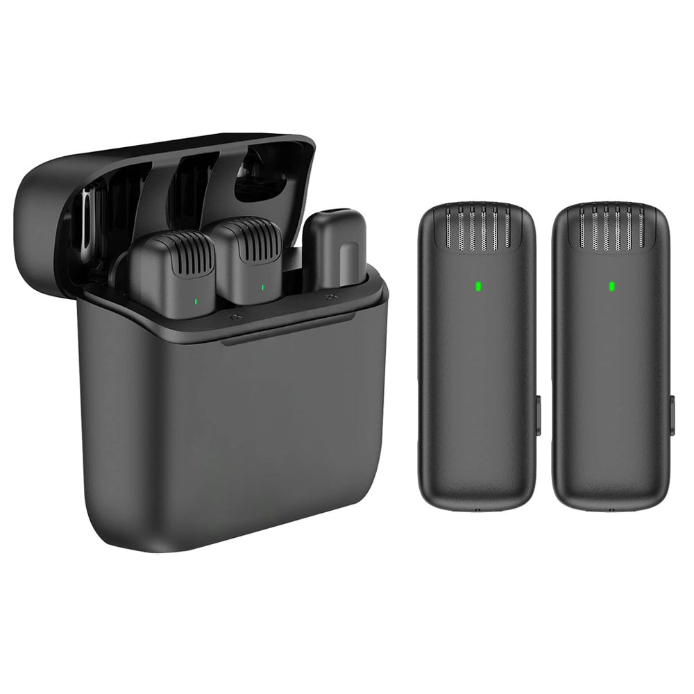NEW J13 Type-C Dual Activate Noise Cancellation Wireless Microphone with Charging Case