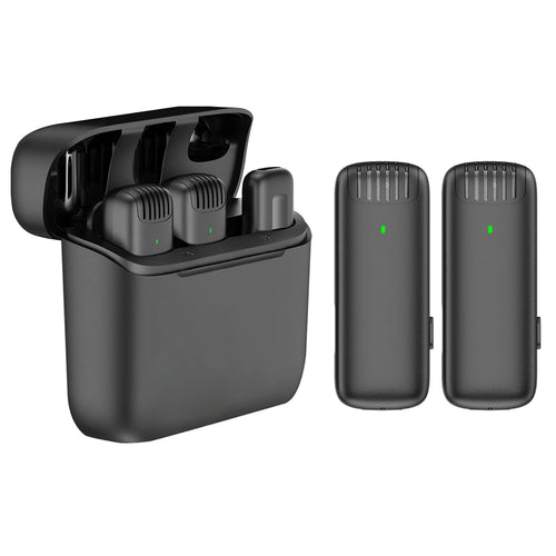 NEW J13 Type-C Dual Activate Noise Cancellation Wireless Microphone with Charging Case